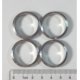 Lot of 4 NW/KF-25 Centering Ring, 304 Stainless Steel, Vacuum, N