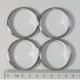 Lot of 4 NW/KF-40 Centering Ring, 304 Stainless Steel, Vacuum, N