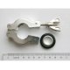 Lot of 4 NW/KF-10 Clamps with centering O-rings Vacuum