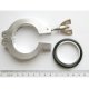 Lot of 4 NW/KF-40 Clamps with centering O-rings Vacuum