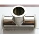 3-Way Tee, NW/KF-40 Flange, Vacuum Fitting, 304 Stainless Steel