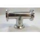 3-Way Tee, NW/KF-16 Flange, Vacuum Fitting, 304 Stainless Steel